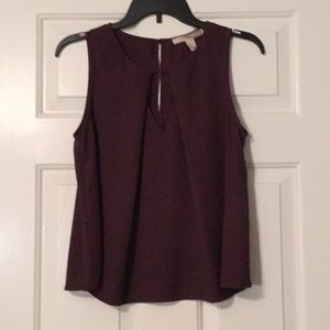 Forever 21 blouse with cutout and pleats
